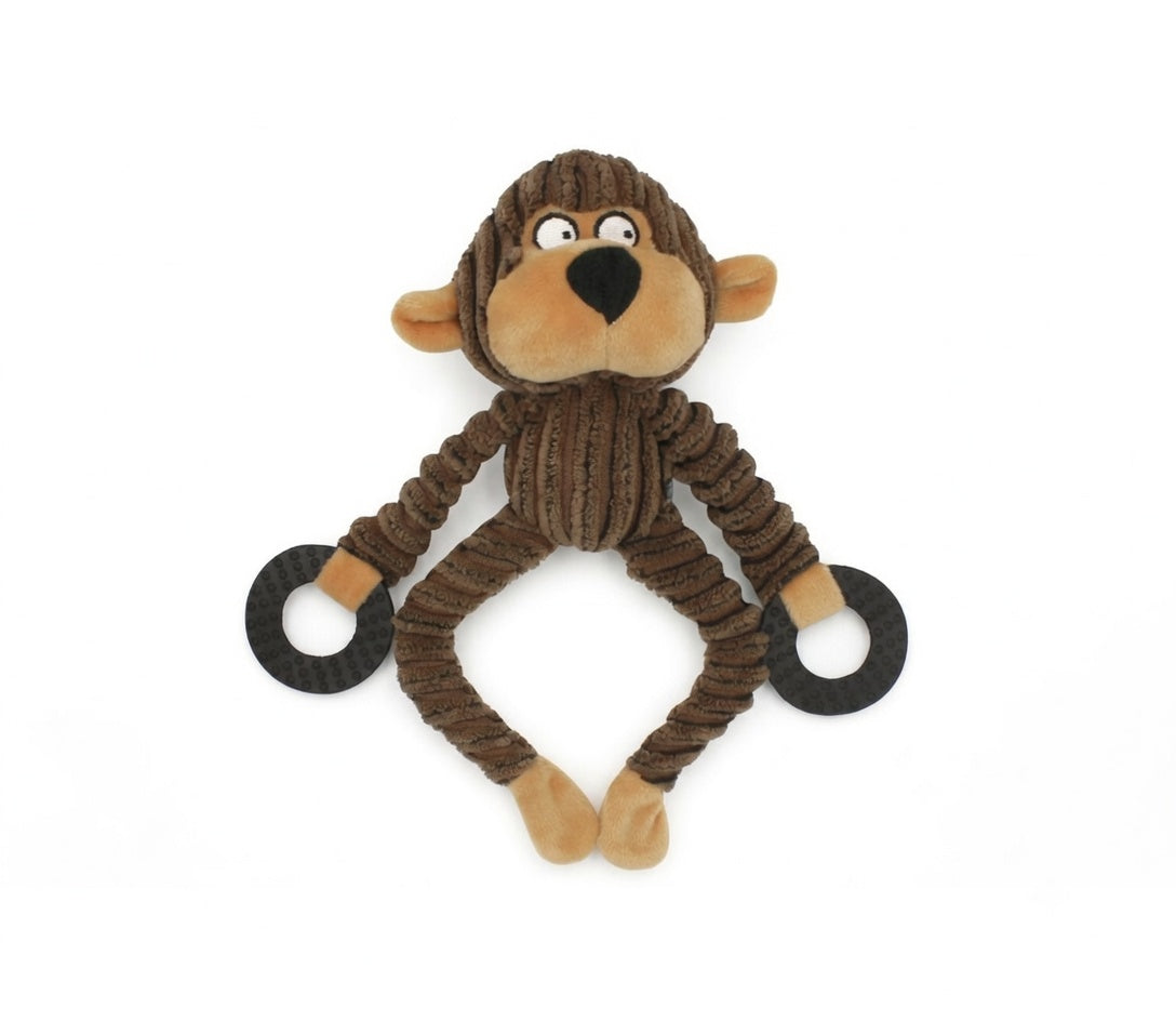 Monkey Plush Dog Toy — MonkeyBuddy
