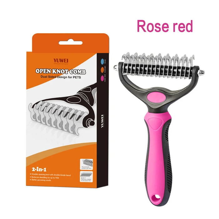 Cepillo Para Quitar El Pelo De Perros Y Gatos, Cepillo Para El Cuidado De Perros Cepillo Para Cachorros De Pelo Corto, Peine Gra