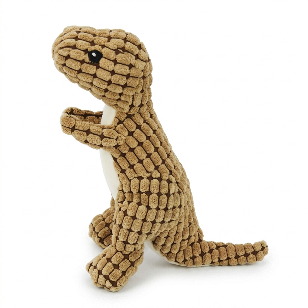 Dinosaur Plush Dog Toy — DinoBuddy